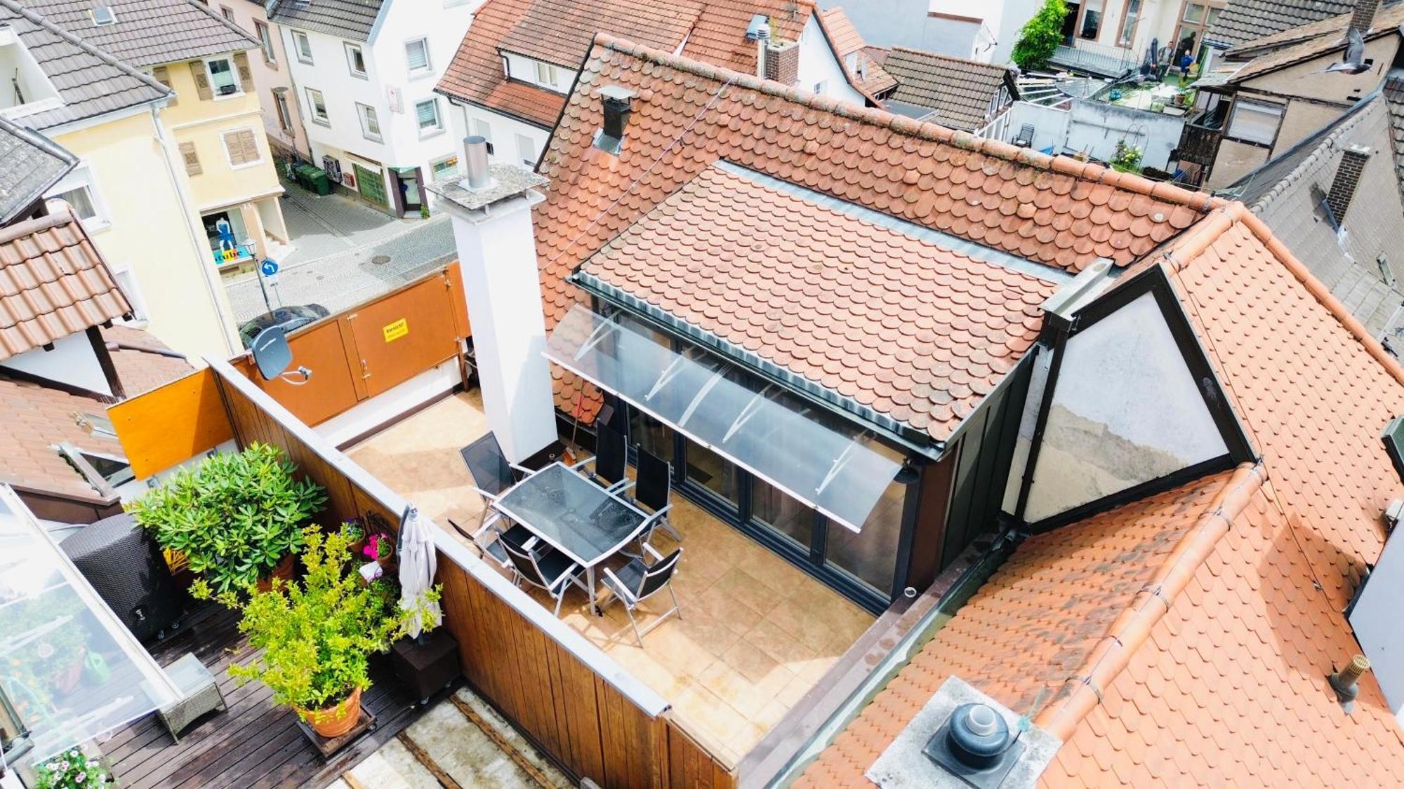 Amao-Green: City Center Maisonette with Rooftop Terrace Lahr  Exterior photo